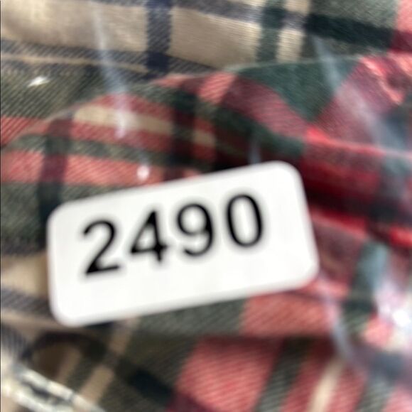 Reebok Red and Green Casual Button Down Shirt - Picture 4 of 4